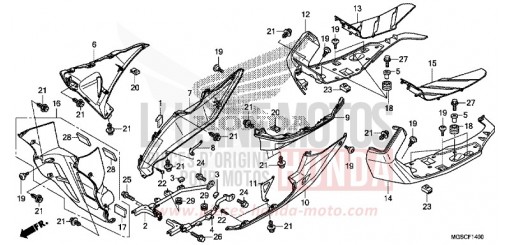 UNTERER WINDLAUF NC700DD de 2013